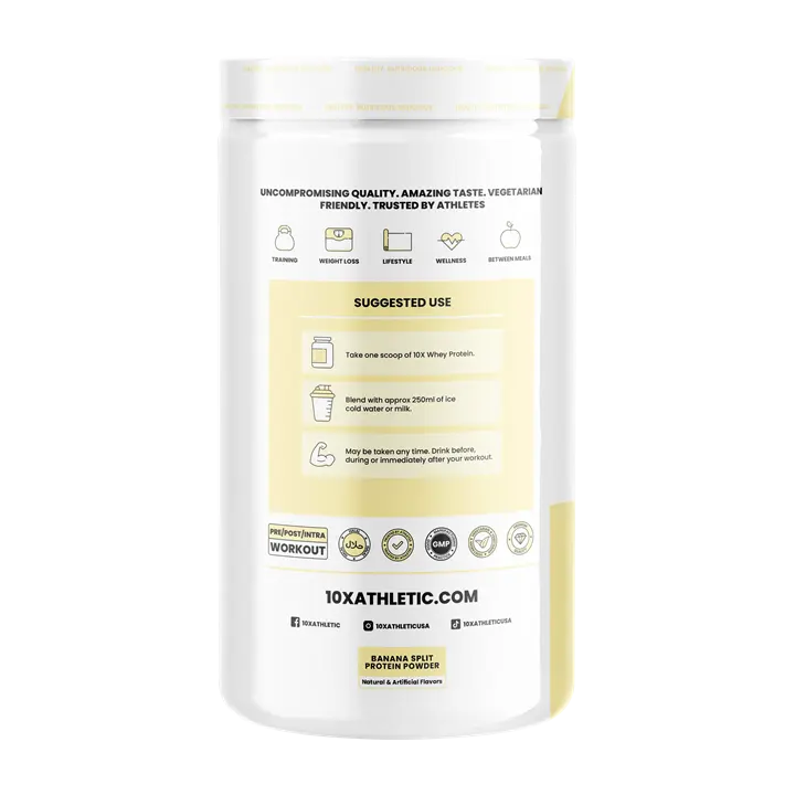 10X Athletic 10X Whey Protein 25 Servings